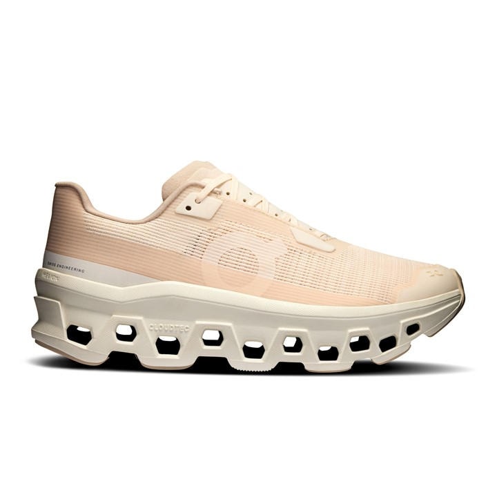 On Women's Beige Cloudmonster Void Running Shoes Size 7