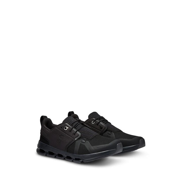 On Running Kids Cloud Sky Trainers in Black