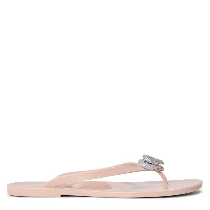 Mach And Mach Women's Beige Flip Flops - Size 7
