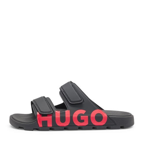 Hugo - Mens HUGO Signature Logo Sandals with Adjustable Straps (Evander)