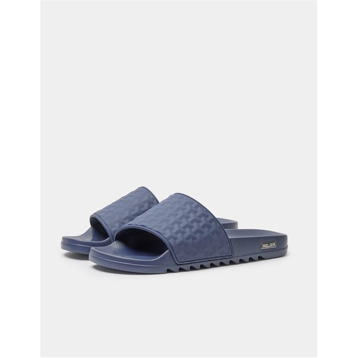 Belier Men's Pool Sliders In Blue