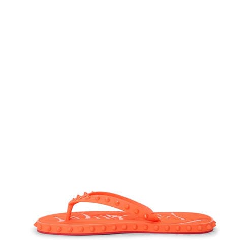 CHRISTIAN LOUBOUTIN - Women's Super Loubi Rubber Flip Thong Sandals