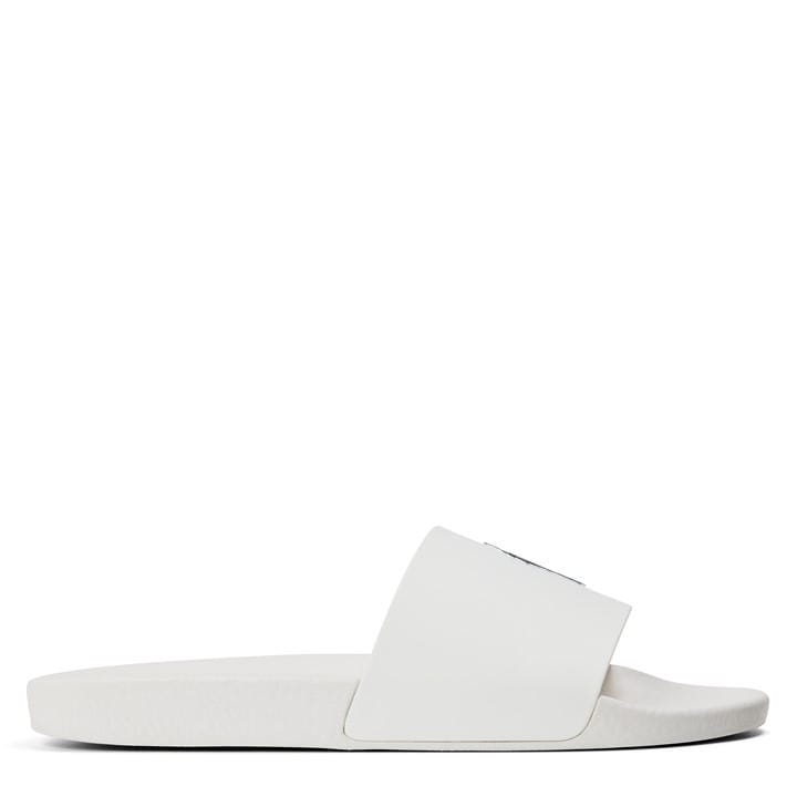 Polo Ralph Lauren Men's White Pool Slides - Size 10