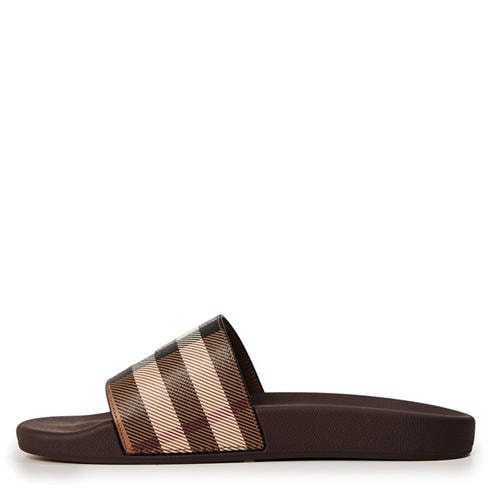BURBERRY - Mens Furley Check Slides