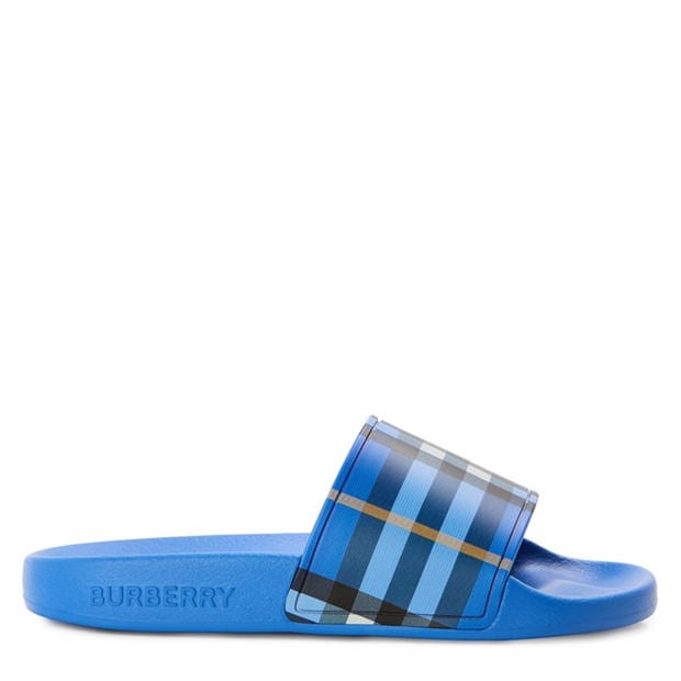 Sand Chk B9368 - BURBERRY - Unisex Kids' Burb Furley Pool Sliders