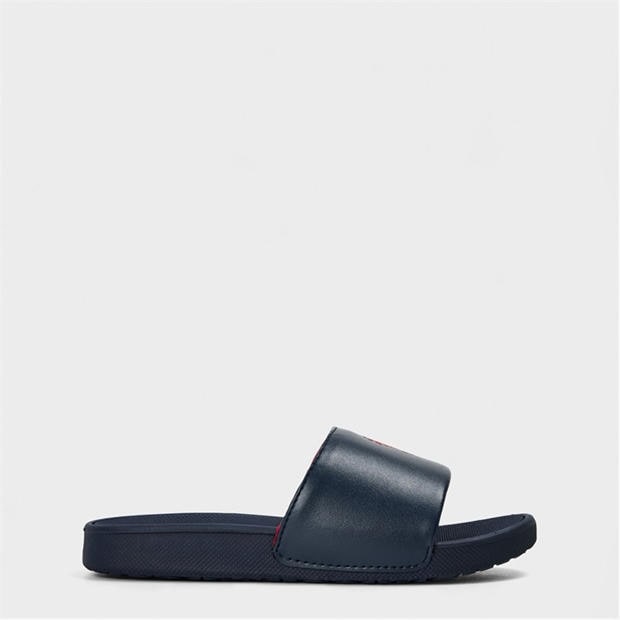 Black/Red - Polo Ralph Lauren - Logo Slides Childrens