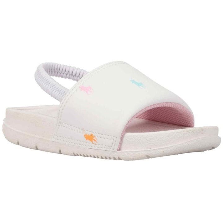 Polo Ralph Lauren  Kids White Kids' Pool Sliders - Size C8