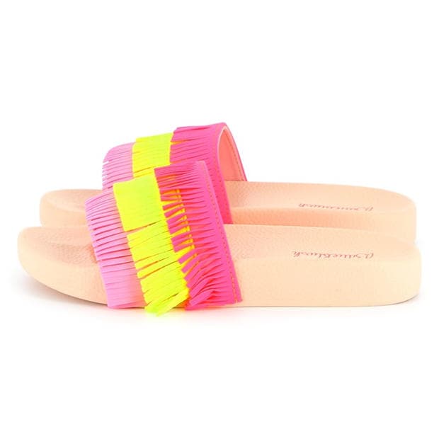 Billieblush Fringed Sliders Infants,All Products : American Fashion Style Bags On Sale