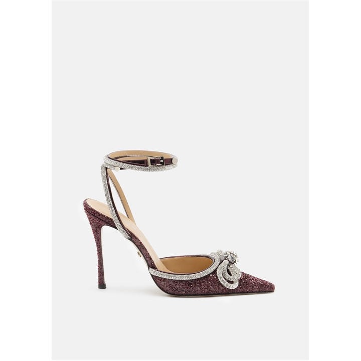 Mach And Mach Women's Red Double Bow Stiletto Court Shoes