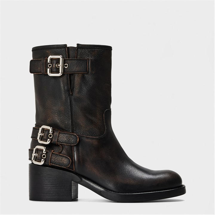 Chloe Women's Black New Bikers Ld54 Size 7
