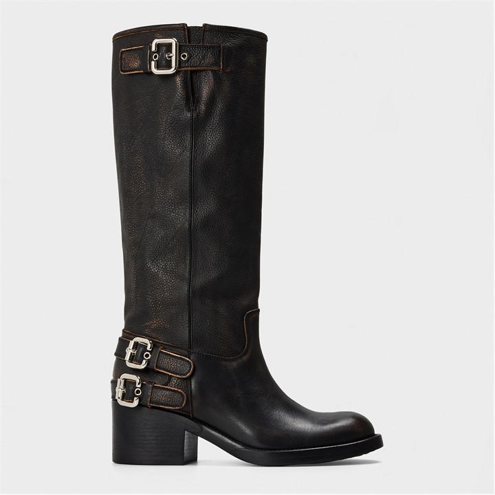 Chloe Women's Black New Bikers Ld54 Size 4