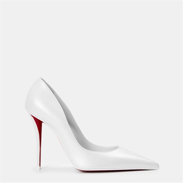 Black Lin Black - CHRISTIAN LOUBOUTIN - Women's Sole Leather Miss Z Pumps, 100mm