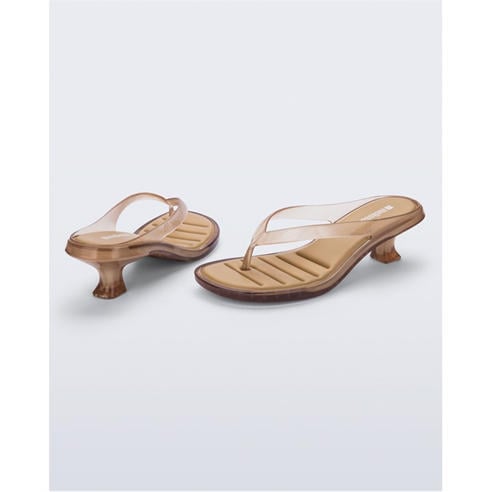 MELISSA - Women's Thong Kitten Heel Sandal