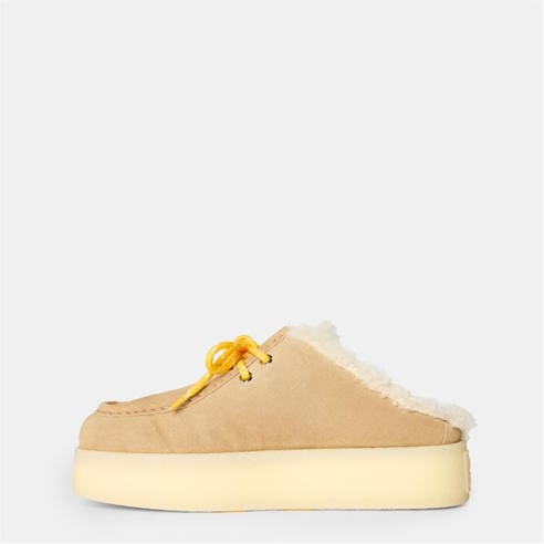 MIU MIU - Women's Smooth Upper Open Back Flat Mules