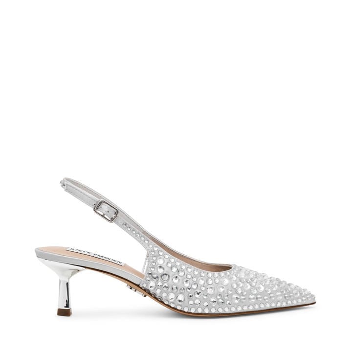 Steve Madden Women's Silver Korra Slingback