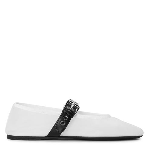 MIU MIU - Mesh fabric ballerinas