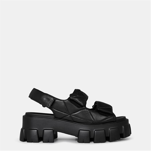 PRADA Women´S Monolith Leather Sandals,Specials : American Fashion Style Bags On Sale