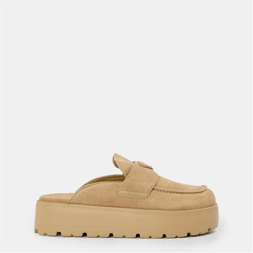 PRADA - Women's Flatform Flat Mules