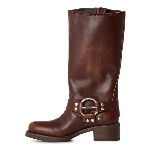 MIU MIU - Women's Buckle Biker Boots