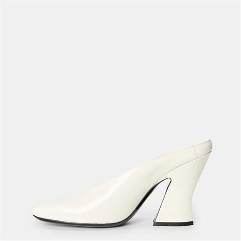 GIVENCHY - Women's Leather Block Heel High Heeled Mules