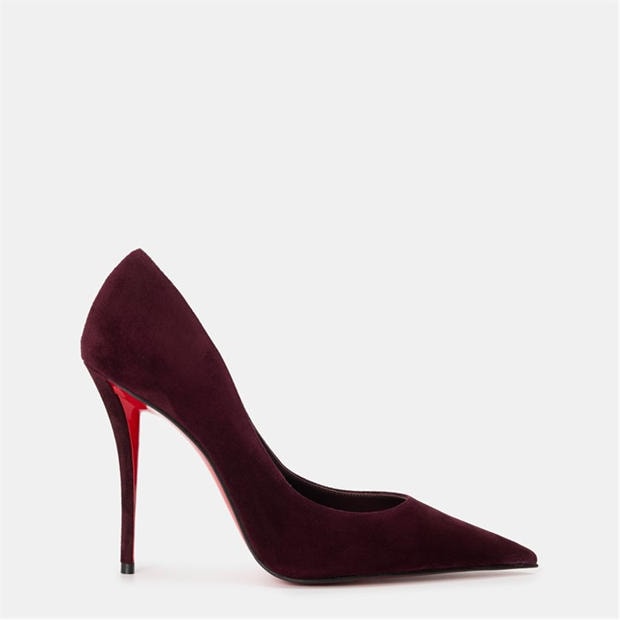 Velours Café - CHRISTIAN LOUBOUTIN - Women's Red Sole Pointed Toe Stiletto Court Shoes