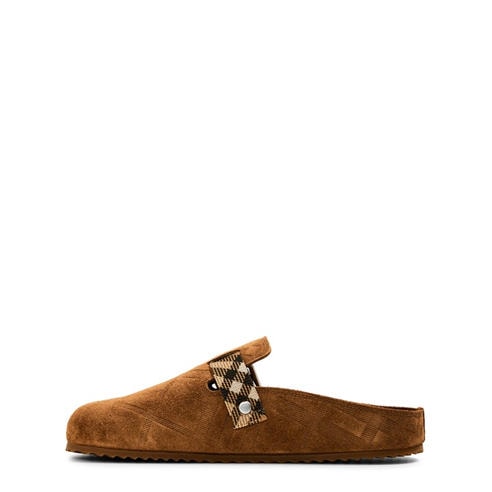BURBERRY - Checked Clogs