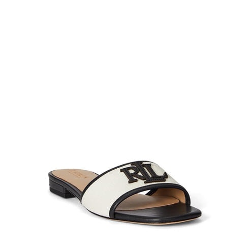 LAUREN BY RALPH LAUREN - Women's Everly Real Leather Flat Sandals