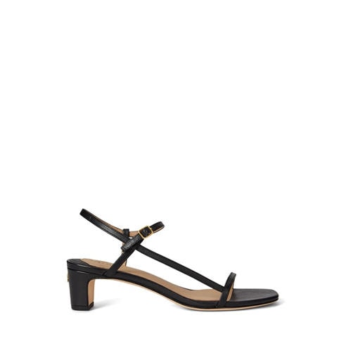 LAUREN BY RALPH LAUREN - Women's Lainee Real Leather Heeled Sandals