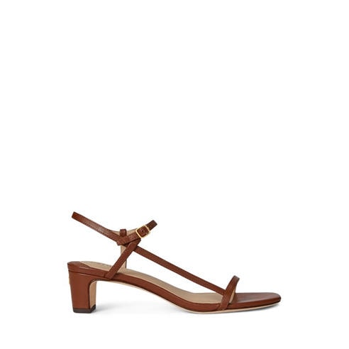 LAUREN BY RALPH LAUREN - Women's Lainee Real Leather Heeled Sandals