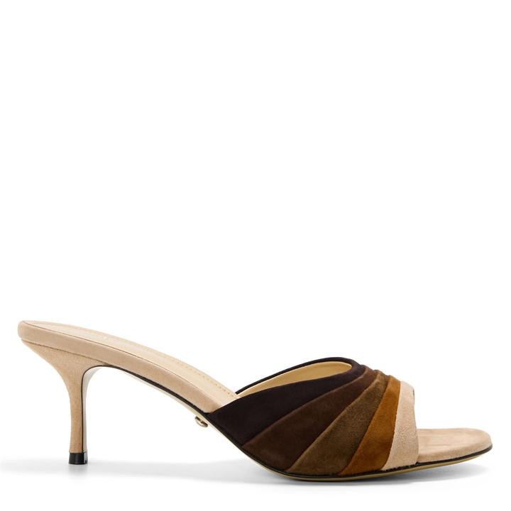Mach And Mach Women's Brown Grad Heeled Mules - Size 4