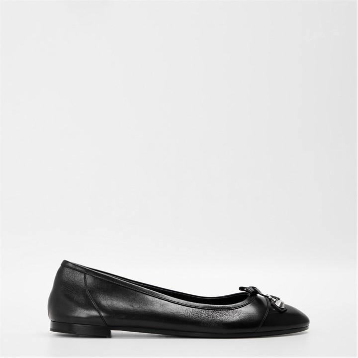 Balenciaga Women's Black Bal City Ballerina Ballet Pumps
