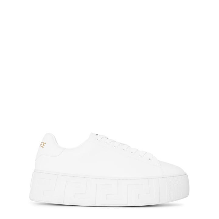 Versace Women's White Platfrm Snkr Ld61