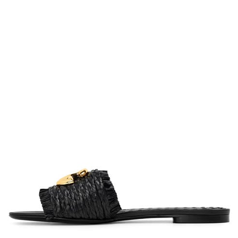 DOLCE AND GABBANA - DG Raffia Slide Ld61