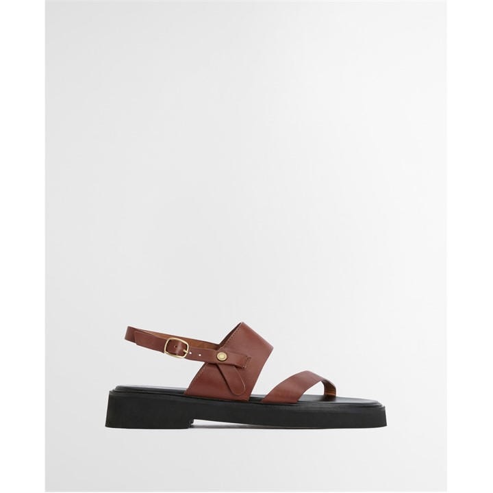 Barbour Women's Brown Flatform Sandals