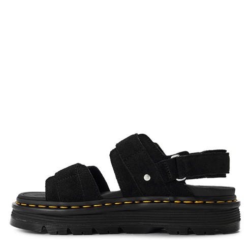 DR MARTENS - Women's ZebZag Suede Leather Hook and Loop Flatform Sandals