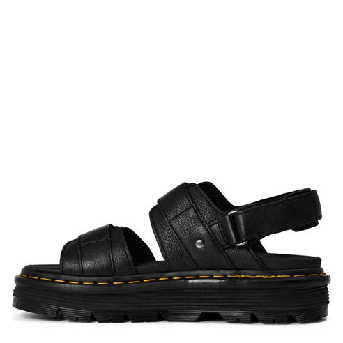 DR MARTENS - Women's ZebZag Suede Leather Hook and Loop Flatform Sandals