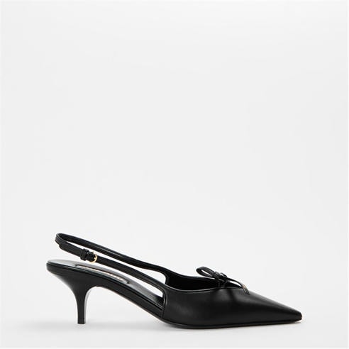 MIU MIU - Women's Logo Bow Kitten Slingbacks