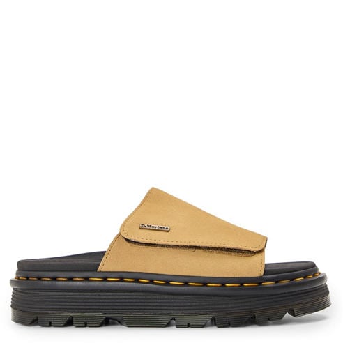 DR MARTENS - Zebzag Suede Platform Slides