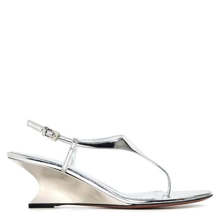 Paris Texas Women's Silver Wedge Heeled Sandals