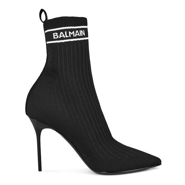 BALMAIN Women´S Pb Monogram Skye Knit Ankle Boots,All Products : American Fashion Style Bags On Sale