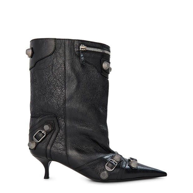 BALENCIAGA Wide Cagole 50mm Booties,All Products : American Fashion Style Bags On Sale