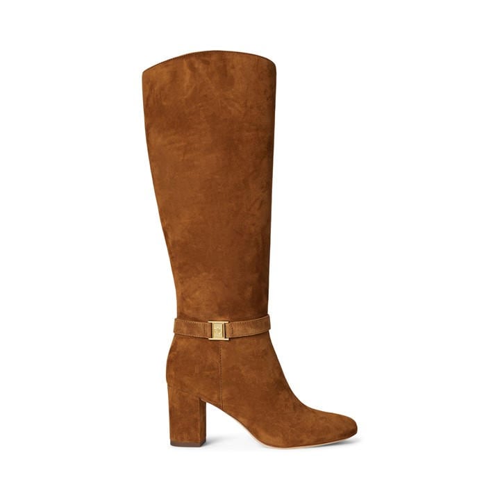 Lauren By Ralph Lauren Women's Brown Kellie Knee High Boots - Size 5