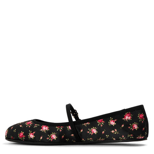 DOLCE AND GABBANA - Ballerina with Logo Buckle