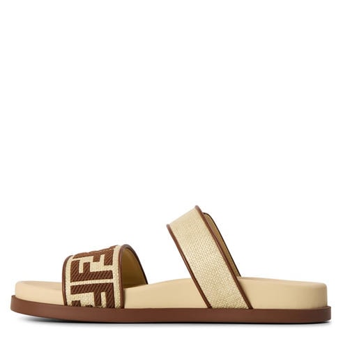 FENDI - Women's Rafia FF Flat Sandals