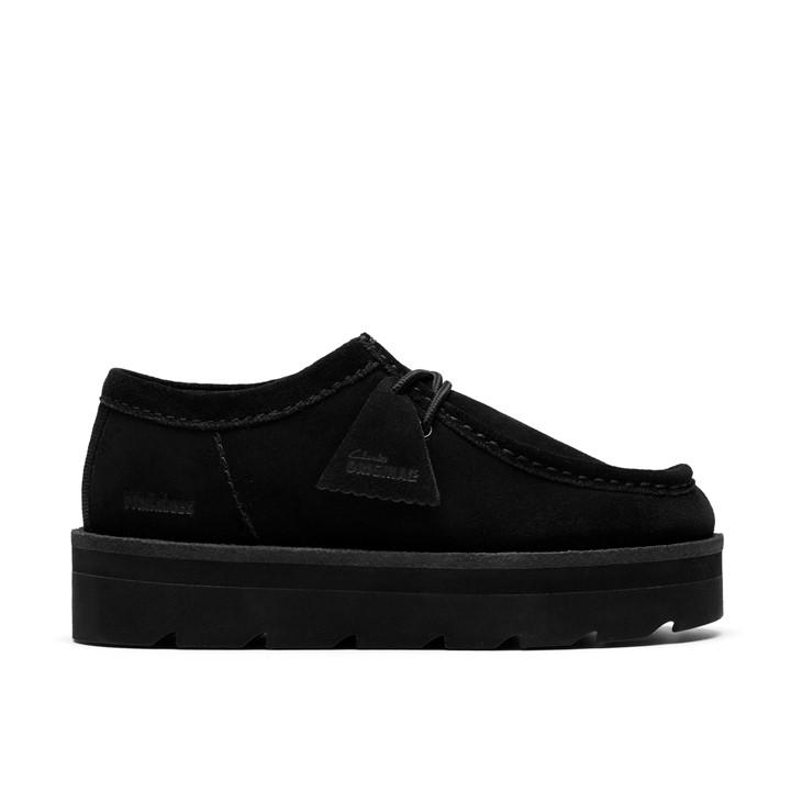 Clarks Originals Women's Black Meare Walla Moc Toe Formal Shoes