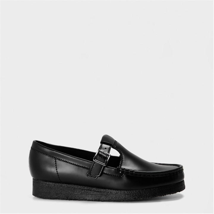 Clarks Originals Women's Black Wallabee Tbar Mary Janes