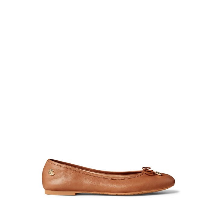 Lauren By Ralph Lauren Women's Brown Jayna Ballet Pumps - Size 4