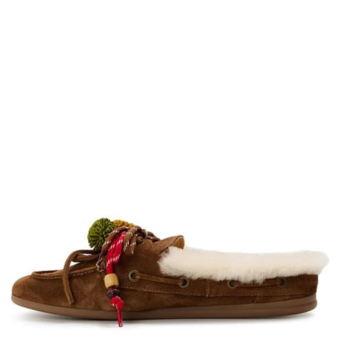 NOKWOL - Women's Coco Fur Flat Mules