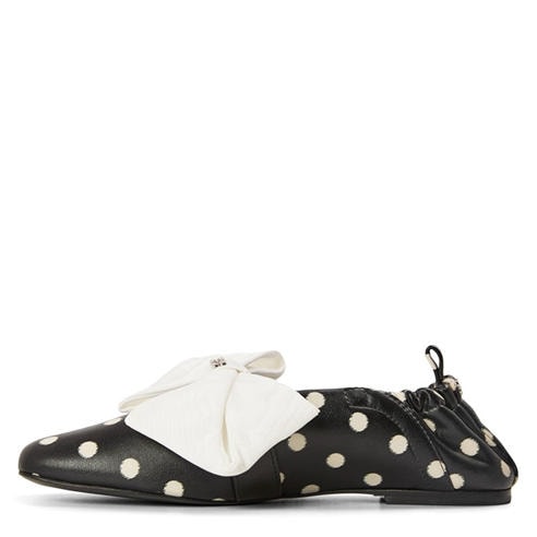 GANNI - Women's Balloon Printed Plain Ballet Pumps