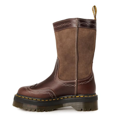 DR MARTENS - Women's Fringe Mid Pull up Knee High Boot
